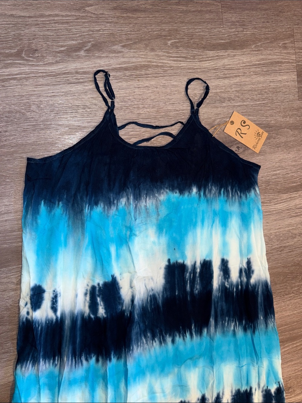 Riviera Sun Dress Blue Tie-Dye - Picture 2 of 7